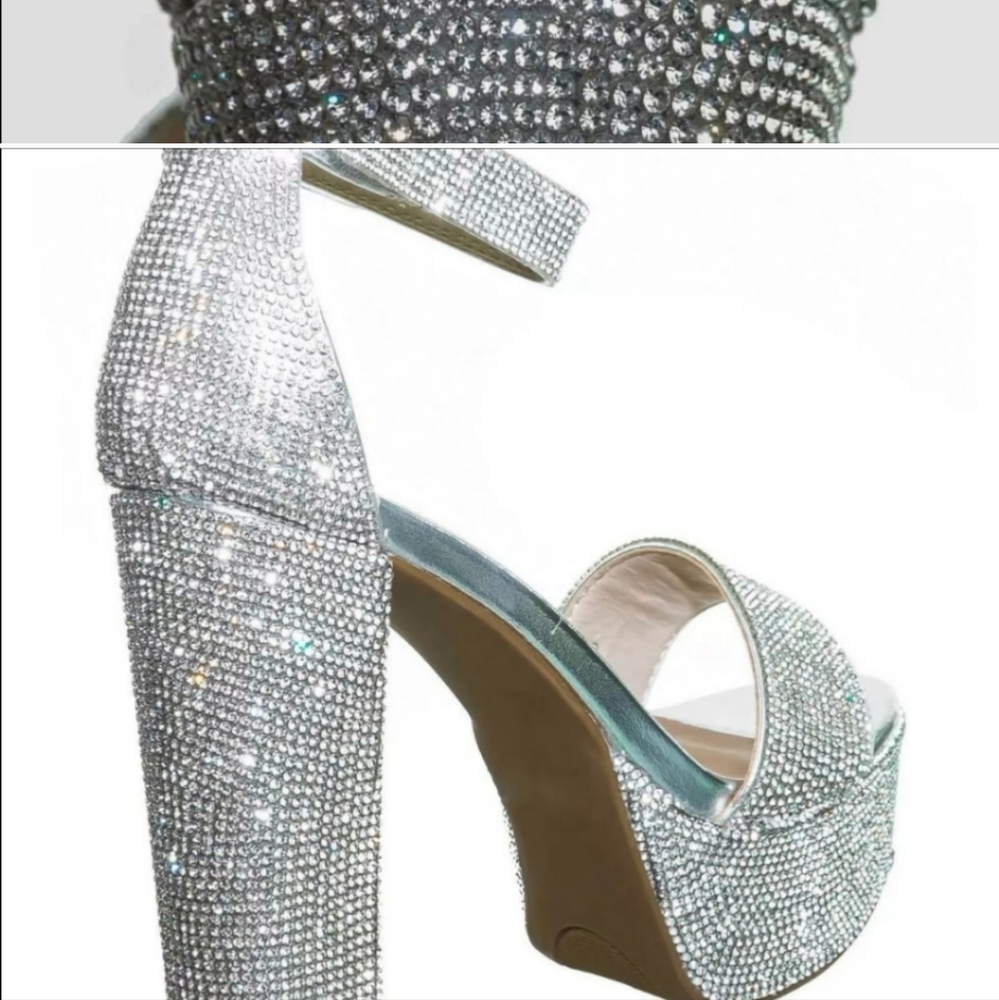 Gorgeous Rhinestone Sparkle Platforms - Picture 6 of 15